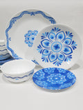 ❤️ 16-pc Corelle LISBON TERRACE Dinnerware Set *Plates & Bowls Blue Portugal Tiles