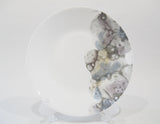 CORELLE LUMOS 6.75" BREAD PLATE Appetizer Dessert  *Muted Gray Yellow Purple Blue