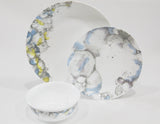 CORELLE LUMOS 16-oz SOUP Cereal BOWL 5.75"  *Muted Gray Yellow Purple Blue
