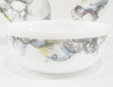 CORELLE LUMOS *Choose: 10 1/4" DINNER or 8 1/2" LUNCH PLATE *Muted Gray Yellow Blue Purple