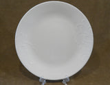 ❤️ NEW 12-pc Corelle MADELINE DINNERWARE SET White Embossed Floral Cherish