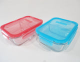 3.4 Cup PYREX MEALBOX *Choose BLUE or PINK Meal Prep Leftover Divided Storage