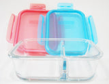 3.4 Cup PYREX MEALBOX *Choose BLUE or PINK Meal Prep Leftover Divided Storage