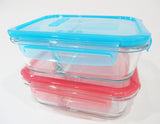 3.4 Cup PYREX MEALBOX *Choose BLUE or PINK Meal Prep Leftover Divided Storage