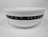 ❤️ HTF Corelle METROPOLITAN ATLANTA 16-oz SOUP BOWL 5.75" Geometric BLACK WHITE