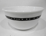 ❤️ HTF Corelle METROPOLITAN ATLANTA 28-oz Super SOUP BOWL Geometric BLACK WHITE