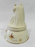 Mikasa PORCELAIN NAVITITY MUSIC BOX 24k Gold SILENT NIGHT Jesus Mary Joseph *NEW