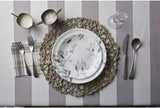 ❤️ 12-pc Corelle MISTY LEAVES DINNERWARE SET Plates Bowls *Gray Grey Watercolors