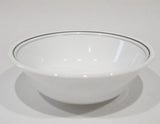 Corelle MISTY LEAVES 18-oz SOUP Cereal SALAD BOWL *Double Gray Grey Stripe Bands
