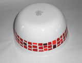 ❤️ 1 Corelle PRECIOUS COLORS 28-oz SOUP BOWL 6 1/4 Mosaic Tiles RUBY RED