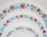 ❤️ Corelle NORDIC BLOOM 10.25" DINNER PLATE Ansa Wildflowers Floral Rasberry Teal Gray