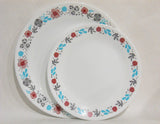 ❤️ Corelle NORDIC BLOOM 10.25" DINNER PLATE Ansa Wildflowers Floral Rasberry Teal Gray