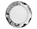 *NEW Corelle Vive NOUVEAU Choose: DINNER or LUNCH PLATE Black Grey White Paisley