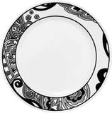 *NEW Corelle Vive NOUVEAU Choose: DINNER or LUNCH PLATE Black Grey White Paisley