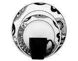 *NEW Corelle Vive NOUVEAU Choose: DINNER or LUNCH PLATE Black Grey White Paisley
