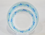 *NEW Corelle OCEAN DANCE Choice: DINNER or LUNCH PLATE Sea Blue Playful Dolphins
