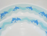 *NEW Corelle OCEAN DANCE Choice: DINNER or LUNCH PLATE Sea Blue Playful Dolphins