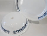 ❤️ Corelle OLD TOWN BLUE Onion SERVING PLATTER or 1-Qt Serving BOWL *Navy White