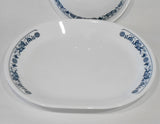 ❤️ 2-pc Corelle OLD TOWN BLUE 1-Qt Serving Bowl & PLATTER Plate Meat Vegetable Tray