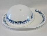 ❤️ 2-pc Corelle OLD TOWN BLUE 1-Qt Serving Bowl & PLATTER Plate Meat Vegetable Tray