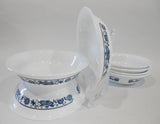 ❤️ 1 Corelle Livingware OLD TOWN BLUE 10-oz DESSERT BOWL Berry 5 1/8" Navy White