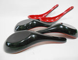 ❤️ NEW 5-pc PAO! Asian Cooking 5.25" CHINESE SOUP SPOONS SET Red Black Melamine