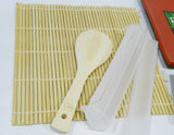 ❤️ 10-pc PAO! ASIAN SUSHI SET Mat Rice Paddle Sauce Dip Dish Platter Chop Sticks