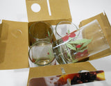 ❤️ NEW 4 Corelle PACIFIC BLOOM 7-oz JUICE GLASSES Red Hibiscus Floral