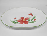 ❤️ Corelle PACIFIC BLOOM 12x10 SERVING PLATTER Meat Plate Entrée *Red Hibiscus