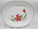 ❤️ Corelle PACIFIC BLOOM 12x10 SERVING PLATTER Meat Plate Entrée *Red Hibiscus