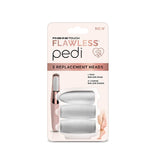 3 *Replacement ROLLER HEADS* for FLAWLESS PEDI SPIN Foot Pedicure Manicure Tool