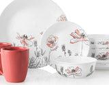 CORELLE Signature POPPY PRINT Choose: DINNER or LUNCH PLATE *Pale Pink & White Floral