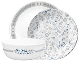 Corelle PRAIRIE GARDEN 16-oz SOUP Cereal BOWL **Choose: RED or GRAY Floral Motif
