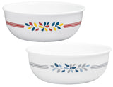 Corelle PRAIRIE GARDEN 16-oz SOUP Cereal BOWL **Choose: RED or GRAY Floral Motif