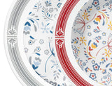 Corelle PRAIRIE GARDEN 6 3/4" BREAD PLATE Appetizer Dessert Choose: RED or GRAY