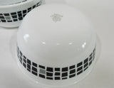❤️ 1 Corelle PRECIOUS COLORS 28-oz SOUP BOWL 6 1/4 Mosaic Tiles ONYX BLACK
