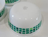 ❤️ 1 Corelle PRECIOUS COLORS 28-oz SOUP BOWL 6.25" Mosaic Tiles EMERALD GREEN