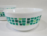 ❤️ 1 Corelle PRECIOUS COLORS 28-oz SOUP BOWL 6.25" Mosaic Tiles EMERALD GREEN