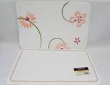❤️ NWT 5 Corelle Coordinates PRETTY PINK 17x11 Reversible PLACEMATS Retro Floral