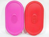 8300 PYREX Pro Storage 2 Cup DIVIDED VENT PLASTIC COVER Lid *Choice RED or PINK