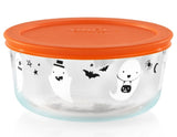 PYREX 4 Cup HALLOWEEN Storage Bowl *Choose TRICK OR TREAT CATS or GHOSTS & BATS