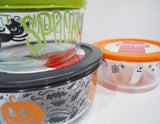 New 6-pc Pyrex HALLOWEEN Storage Bowl Set Trick or Treat Spiders Pumpkins Ghosts