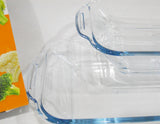 ❤️ 2-pc PYREX LITTLES 28-oz Single-Serve Glass BAKEWARE Set **Toaster Oven Size