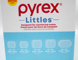 ❤️ 5-pc PYREX LITTLES Small Single-Serve Glass BAKEWARE Set **Toaster Oven Size