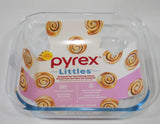 ❤️ 3-pc PYREX LITTLES Single-Serve Glass BAKEWARE 28 24 18-oz *Toaster Oven Size