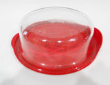❤️ PYREX Pro Deluxe OVAL 3.67 Cup STORAGE DISH & Vent COVER Poppy Red 8500