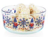 ❤️ PYREX 4 Cup CHRISTMAS Storage Bowl U-PICK:  GNOME ELF or JUST CHILLIN' PENGUINS