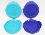 8200 PYREX PRO Storage 1.67 Cup ROUND Dish & Vented Cover Lid *TURQUOISE or BLUE