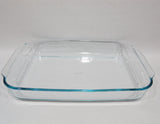 PYREX 4.5 Qt Rectangular Storage POPPY RED PLASTIC COVER 234-PC Tab Handle 15x10