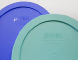❤️ PYREX 4 Cup Choose: DUSTY GREEN or AMP BLUE Storage Bowl & Plastic COVER 7201